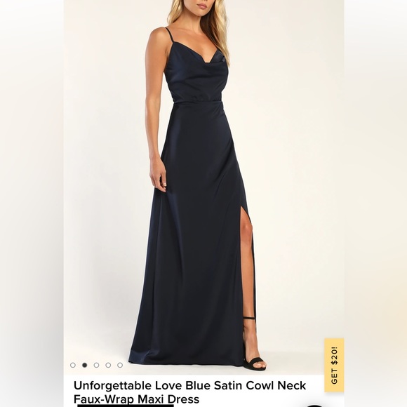 Lulus Cowl Neck Maxi Dress - Picture 2 of 6